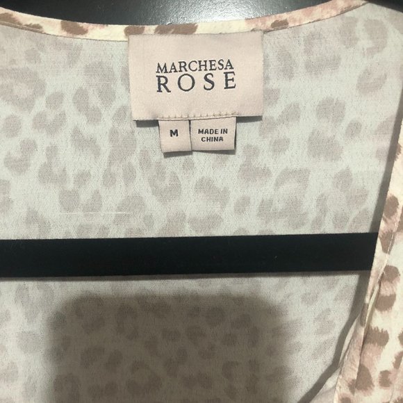 Marchesa Rose Tassel Tie Ruffle Blouse - Picture 3 of 5